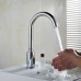 XY&XH Bathroom Sink Faucet  Brass Automatic Sensor Chrome Finish Bathroom Sink Faucet - Silver (4 x AA / AC 110V-220V) - B077XWR8PQ